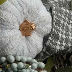 Kirkland's Home Green And Gray Ribbon Harvest Mix Wreath- Wreaths