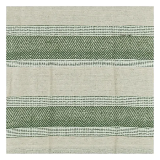 Kirkland's Home Green And Natural Colorblock Chevron Throw- Blankets & Throws