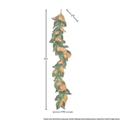 Kirkland's Home Green And Orange Magnolia Leaf Garland- Arrangements & Greenery