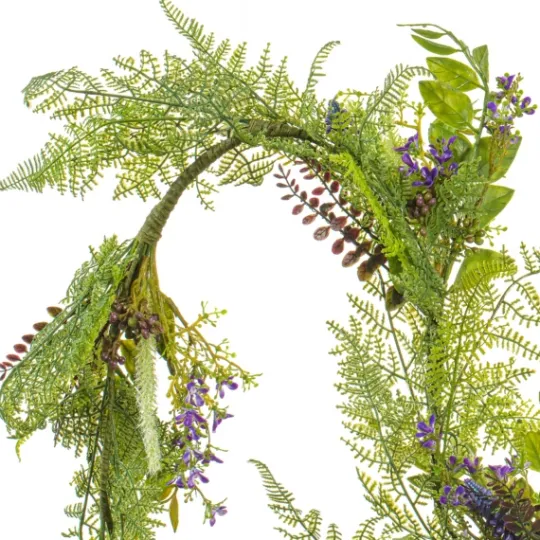 Kirkland's Home Green And Purple Maytime Garland- Arrangements & Greenery