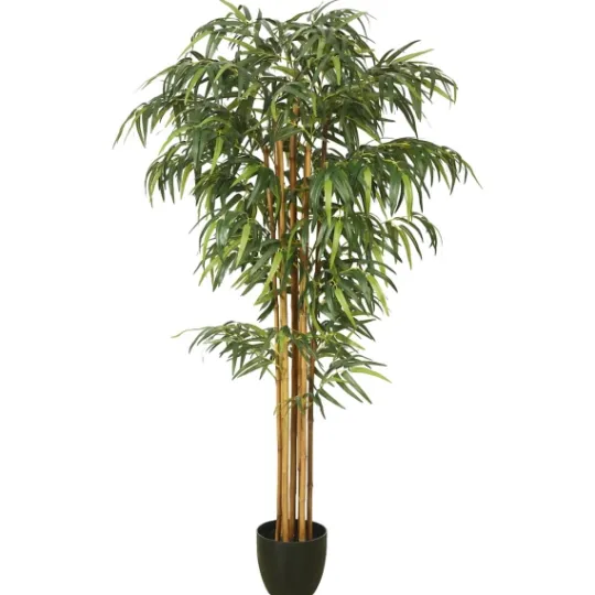 Kirkland's Home Green Bamboo Tree In Black Planter- Trees & Topiaries