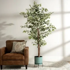 Kirkland's Home Green Ficus Potted Tree, 73 In.- Trees & Topiaries