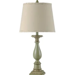 Kirkland's Home Green French Country Table Lamp- Table Lamps