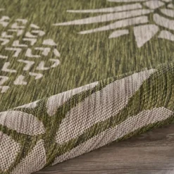 Kirkland's Home Green Pineapple Outdoor Area Rug, 7X9- Outdoor Rugs
