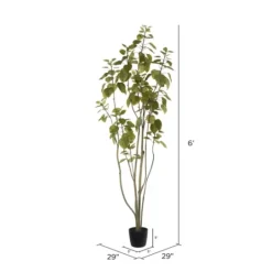 Kirkland's Home Green Potted Cotinus Coggygria Tree, 6 Ft.- Trees & Topiaries