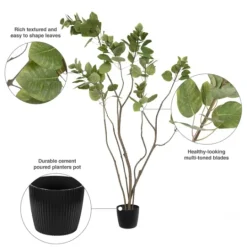 Kirkland's Home Green Potted Cotinus Coggygria Tree, 4 Ft.- Trees & Topiaries