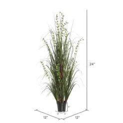 Kirkland's Home Green Potted Eucalyptus Grass, 24 In.- Trees & Topiaries