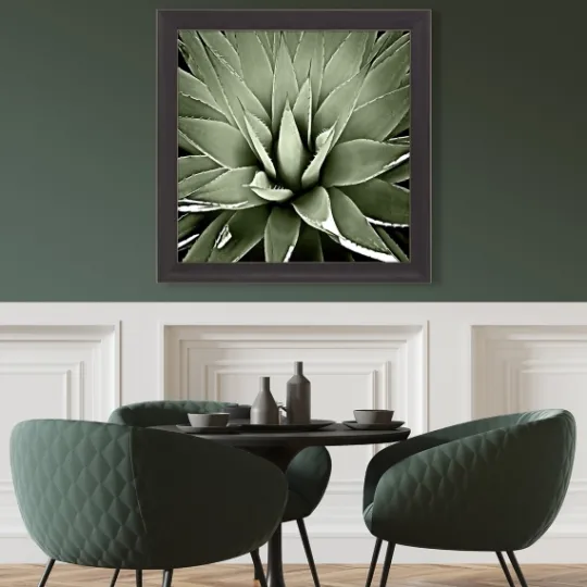 Kirkland's Home Green Succulent Iii Framed Canvas Art- Framed Art