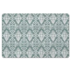 Kirkland's Home Green Symmetrical Vines Kitchen Mat- Kitchen & Floor Mats