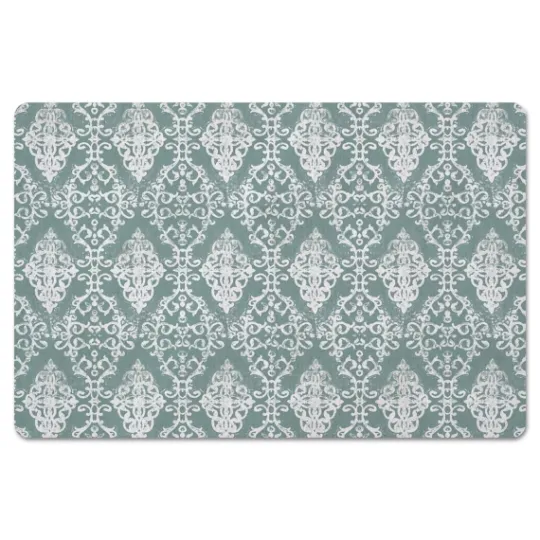 Kirkland's Home Green Symmetrical Vines Kitchen Mat- Kitchen & Floor Mats