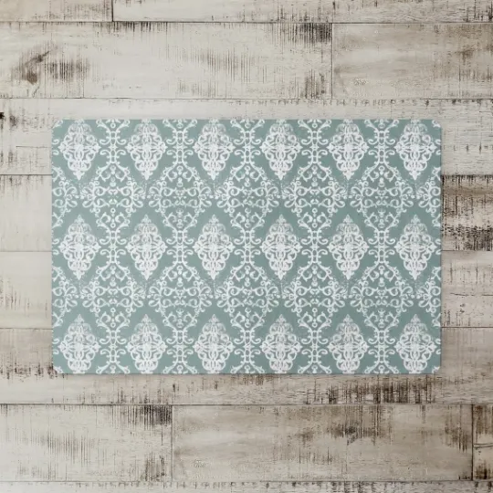 Kirkland's Home Green Symmetrical Vines Kitchen Mat- Kitchen & Floor Mats