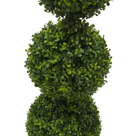 Kirkland's Home Green Triple Ball Boxwood Potted Topiary, 4 Ft.- Trees & Topiaries