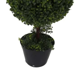 Kirkland's Home Green Triple Ball Boxwood Potted Topiary, 4 Ft.- Trees & Topiaries