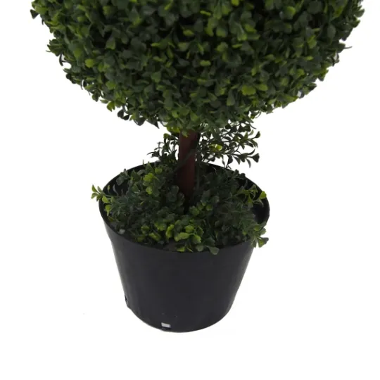 Kirkland's Home Green Triple Ball Boxwood Potted Topiary, 4 Ft.- Trees & Topiaries