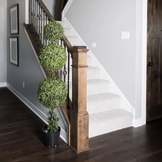 Kirkland's Home Green Triple Ball Boxwood Potted Topiary, 4 Ft.- Trees & Topiaries
