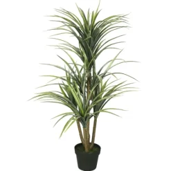 Kirkland's Home Green Yucca Tree In Black Planter- Trees & Topiaries