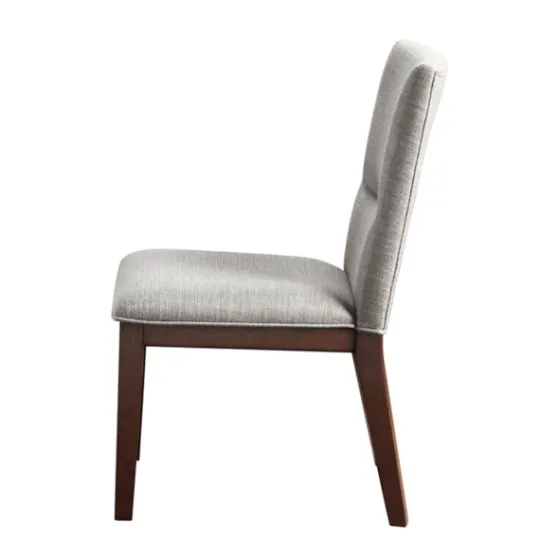 Kirkland's Home Greige And Walnut Dining Chairs, Set Of 2- Dining Chairs