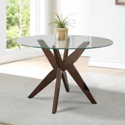 Kirkland's Home Greige And Walnut 5-Pc. Dining Set- Dining Sets