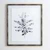 Kirkland's Home Greige Leaves Ii Bamboo Frame Art Print- Framed Art