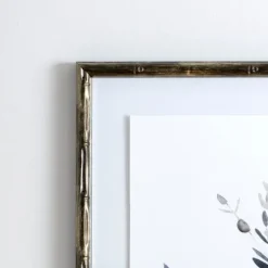 Kirkland's Home Greige Leaves Ii Bamboo Frame Art Print- Framed Art