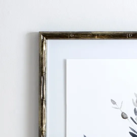 Kirkland's Home Greige Leaves Ii Bamboo Frame Art Print- Framed Art