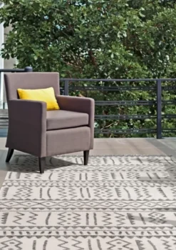 Kirkland's Home Gretchen Tribal Outdoor Area Rug, 5X8- Outdoor Rugs