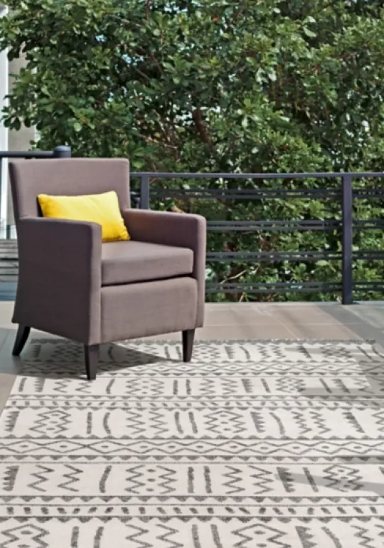 Kirkland's Home Gretchen Tribal Outdoor Area Rug, 5X8- Outdoor Rugs
