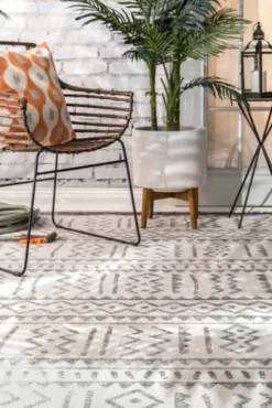 Kirkland's Home Gretchen Tribal Outdoor Area Rug, 5X8- Outdoor Rugs