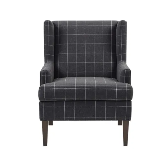 Kirkland's Home Grid Plaid Upholstered Martha Stewart Accent Chair- Accent Chairs