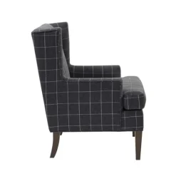 Kirkland's Home Grid Plaid Upholstered Martha Stewart Accent Chair- Accent Chairs
