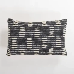 Kirkland's Home Hadid Woven Stripes Lumbar Pillow- Pillows