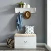 Kirkland's Home Halie Modern Upholstered 2-Pc. Hall Tree Set- Entryway Furniture