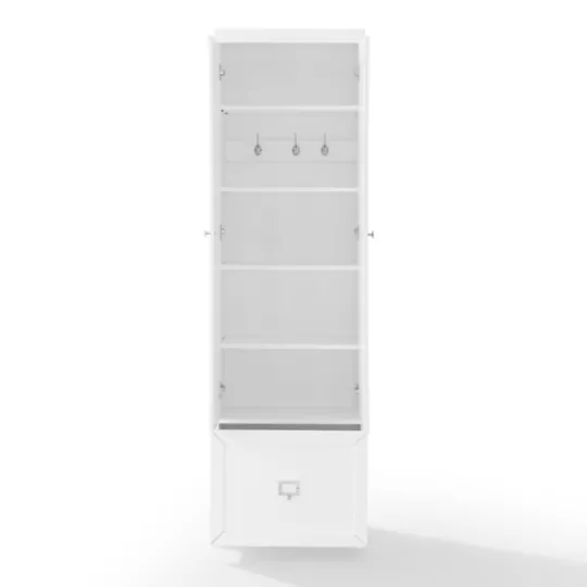 Kirkland's Home Halie White Wood 2-Door Pantry Closet- Cabinets & Sideboards
