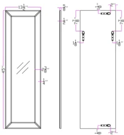 Kirkland's Home Halifax Long Beveled Edge Wall Mirror- Decorative Mirrors