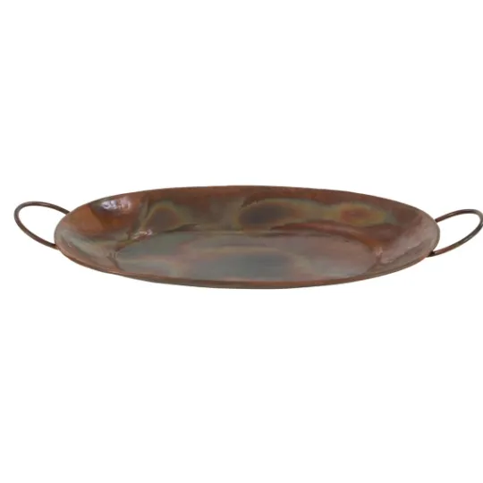 Kirkland's Home Hammered Copper 3-Pc. Iridescent Tray Set- Decorative Trays