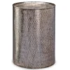 Kirkland's Home Hammered Pewter Barrel Accent Table- Accent & End Tables