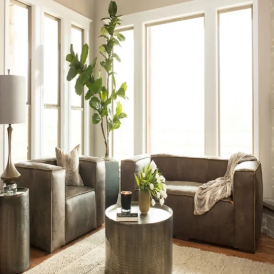 Kirkland's Home Hammered Pewter Barrel Accent Table- Accent & End Tables