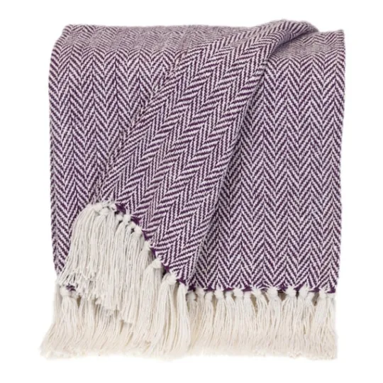 Kirkland's Home Hand Loomed Herringbone Throw- Blankets & Throws