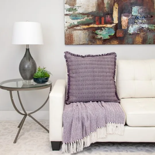 Kirkland's Home Hand Loomed Herringbone Throw- Blankets & Throws