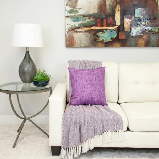 Kirkland's Home Hand Loomed Herringbone Throw- Blankets & Throws