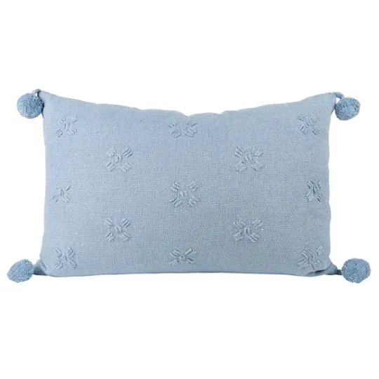 Kirkland's Home Hand Stitched Floral Lumbar Pillow- Pillows
