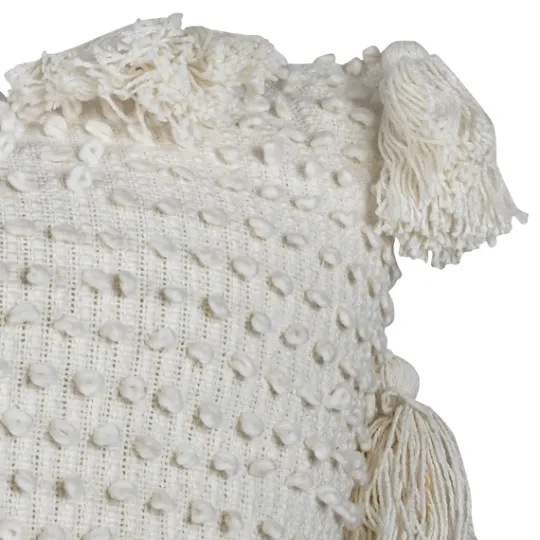 Kirkland's Home Hand Woven Knot Pillow With Tassels, 24 In.- Pillows