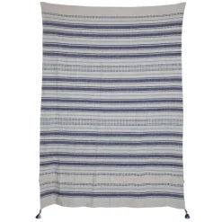 Kirkland's Home Hand Woven Striped Throw Blanket- Blankets & Throws