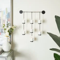 Kirkland's Home Hanging Glass Votive Wall Plaque- Sconces