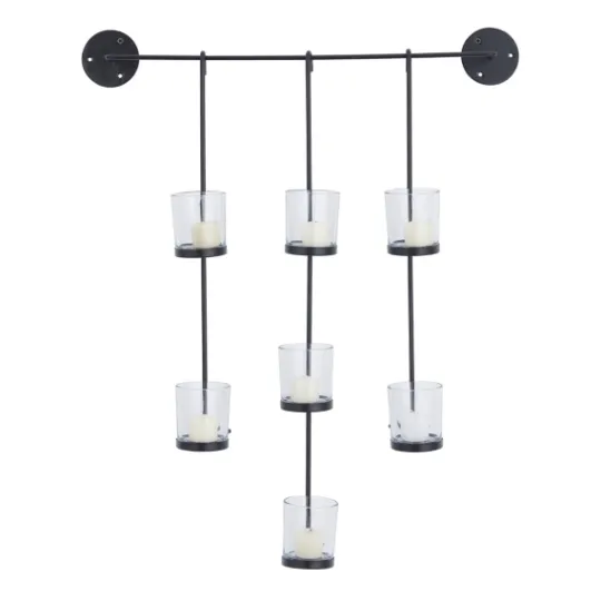 Kirkland's Home Hanging Glass Votive Wall Plaque- Sconces