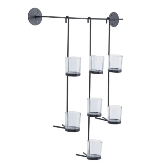 Kirkland's Home Hanging Glass Votive Wall Plaque- Sconces