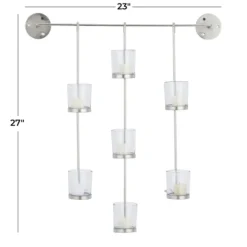 Kirkland's Home Hanging Glass Votive Wall Plaque- Sconces