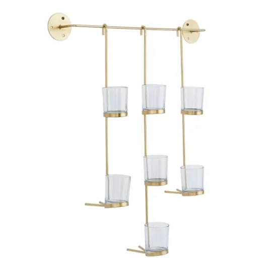 Kirkland's Home Hanging Glass Votive Wall Plaque- Sconces