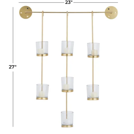 Kirkland's Home Hanging Glass Votive Wall Plaque- Sconces