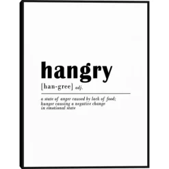 Kirkland's Home Hangry Definition Canvas Art Print- Wall Quotes & Signs